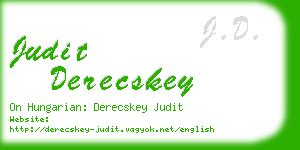 judit derecskey business card